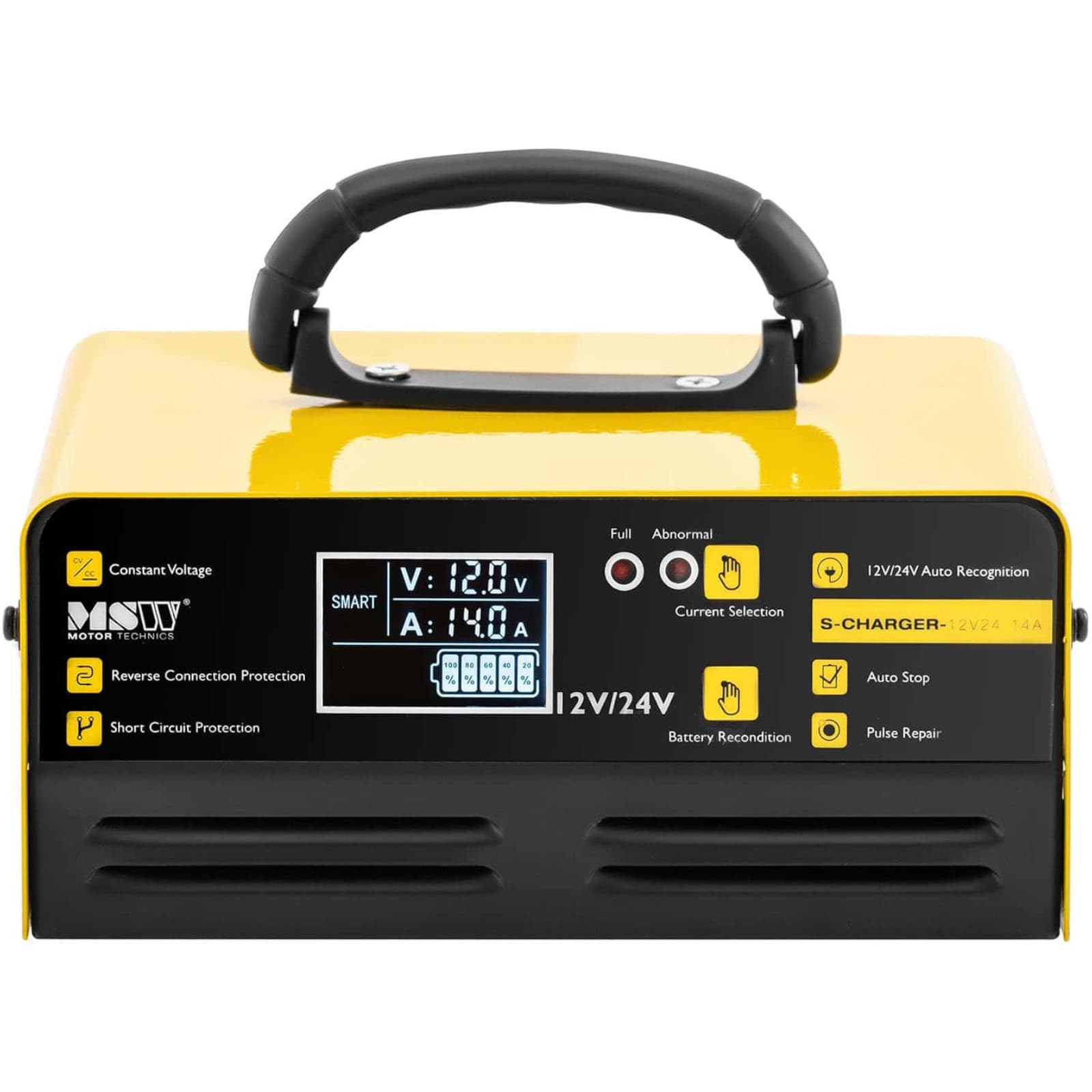 

Prostownik samochodowy ładowarka akumulatorów LCD 12/24 V 8/14 A