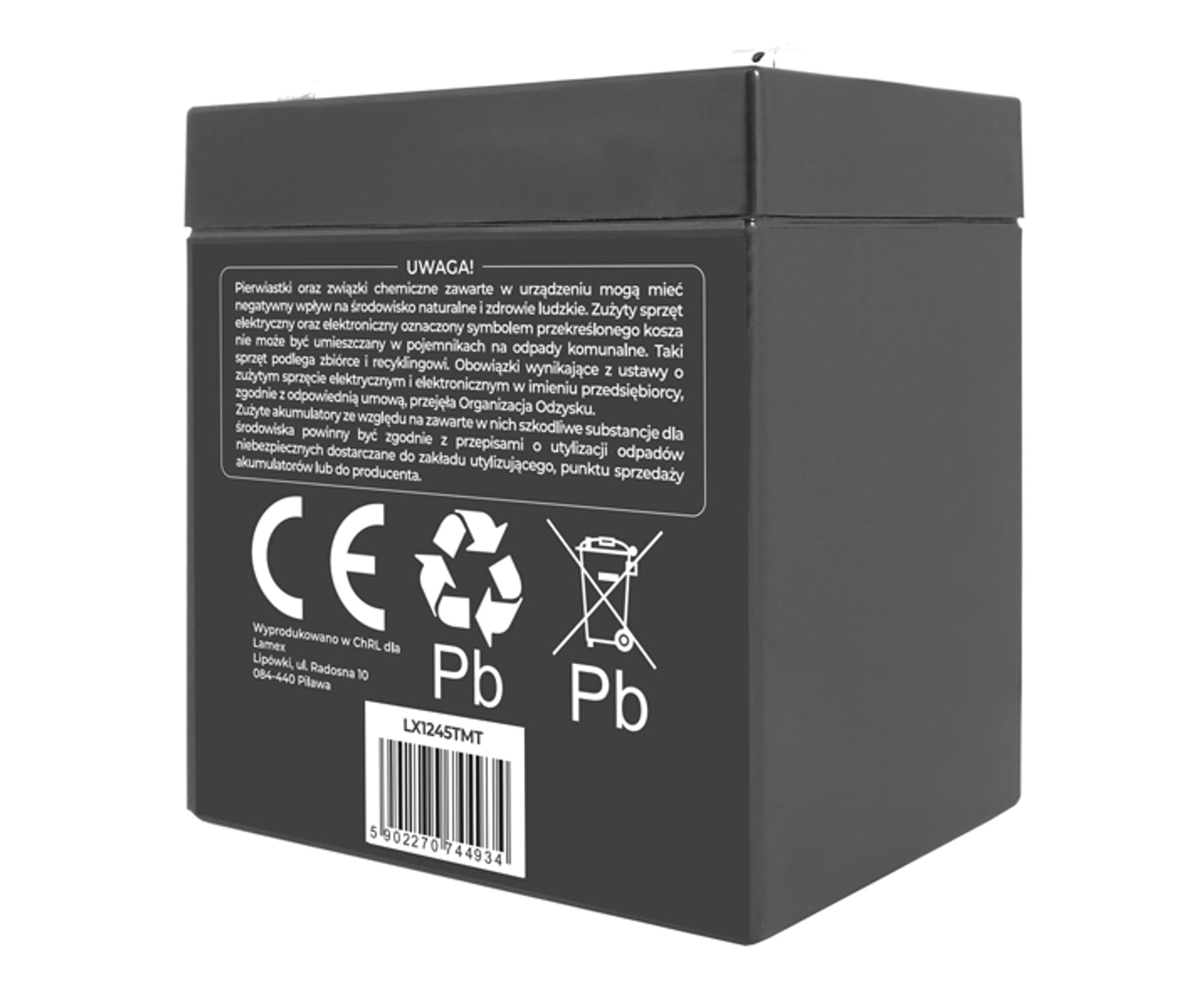

PS Akumulator żelowy 12V, 4.5Ah. (1LM)