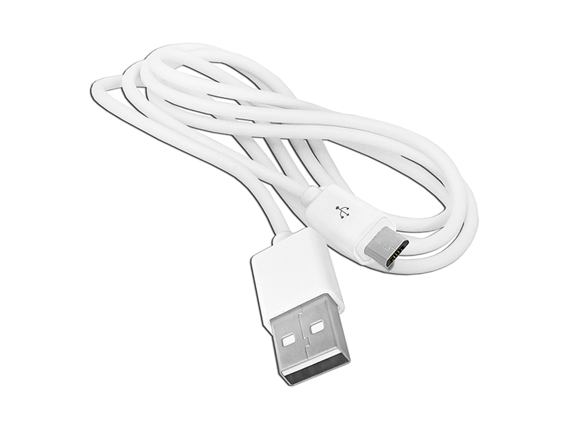 

1 szt. PS Kabel USB -microUSB, 1m, biały.