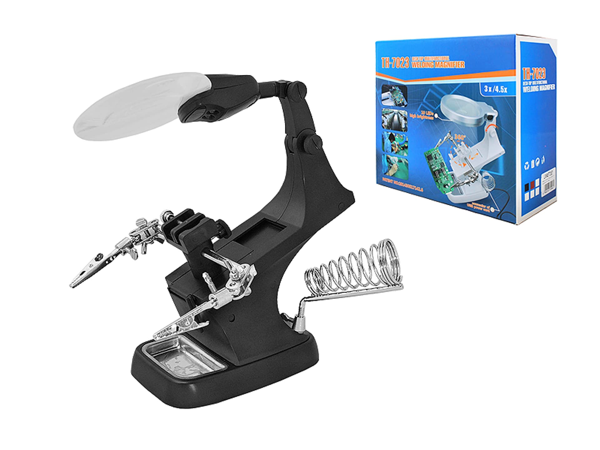

1 szt. Zestaw optyczny trzecia ręka + 2 led czarna.