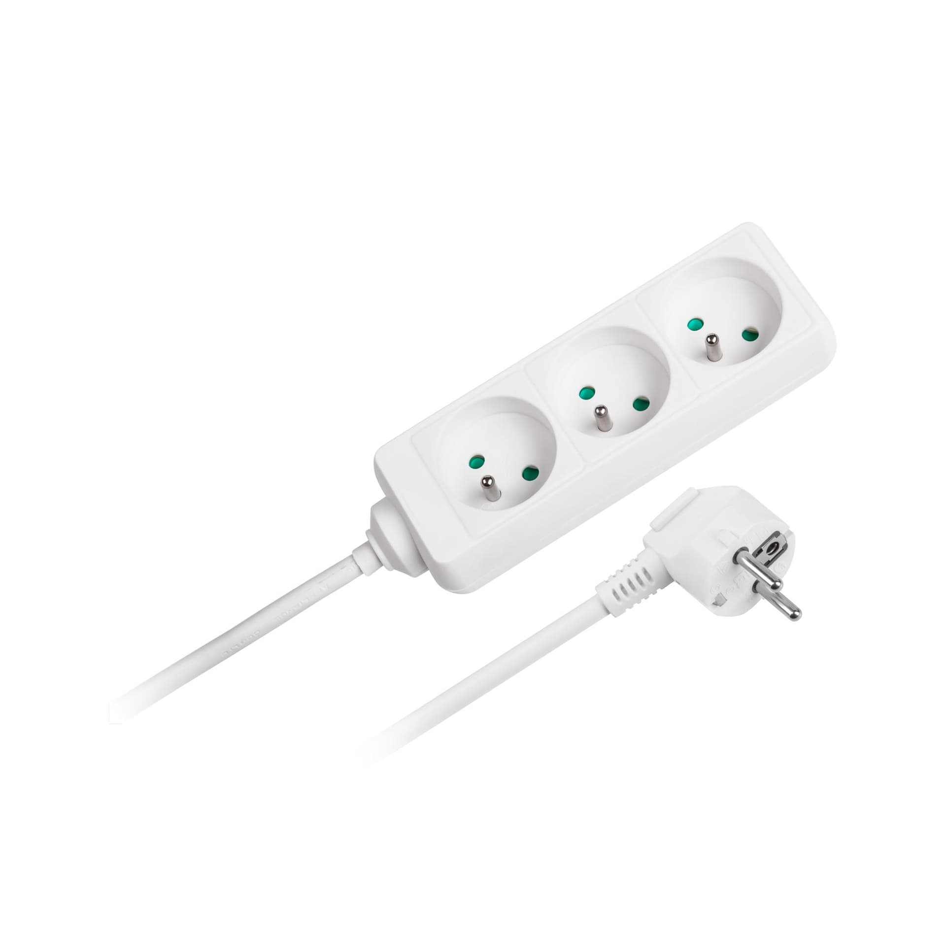 

Przedłużacz biały Rebel 3 gniazda, kabel 3m (3x1,5mm), bez przełącznika, 3x1.5mm)/bez przełącznik