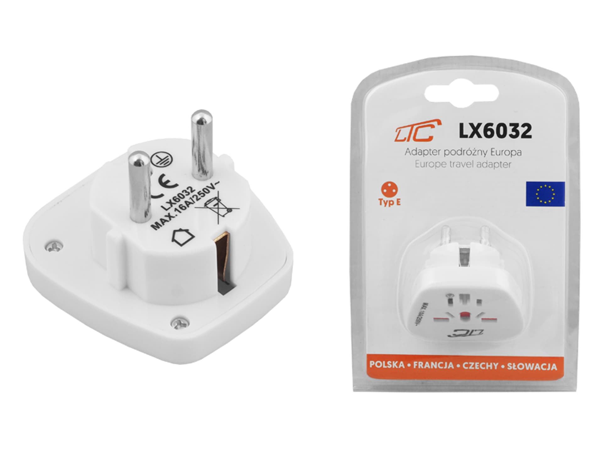 

1 szt. Adapter podróżny EUROPA.