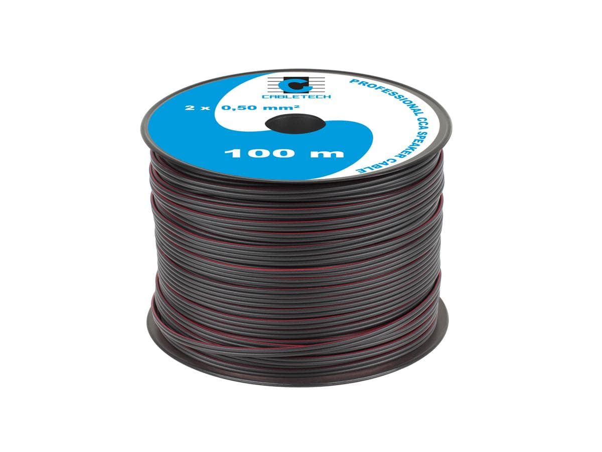 

Kabel głośnikowy CCA 0.50mm czarny