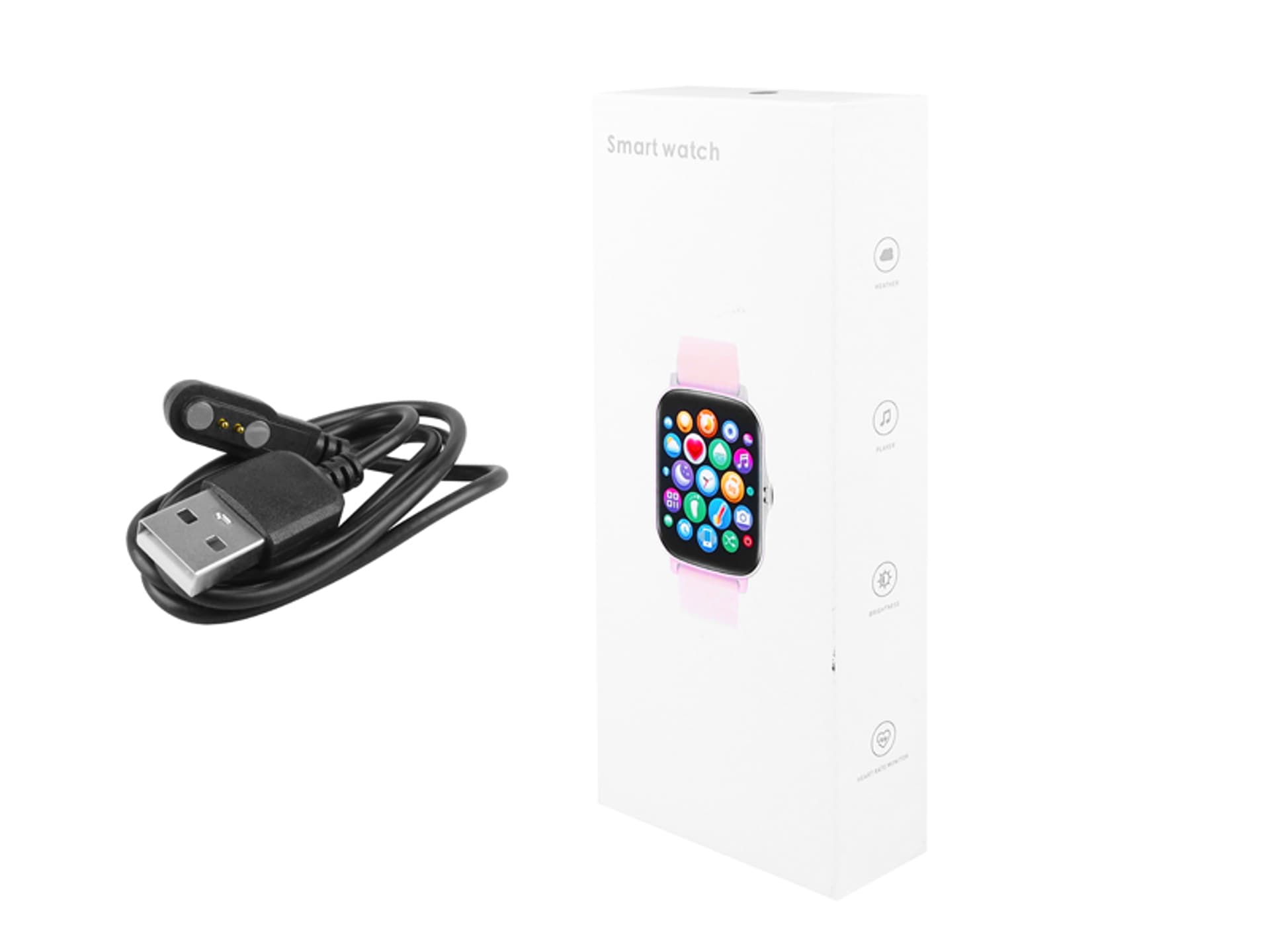 

1 szt. PS Zegarek sportowy Smartwatch SENBONO LADY Y20 RÓŻOWY
