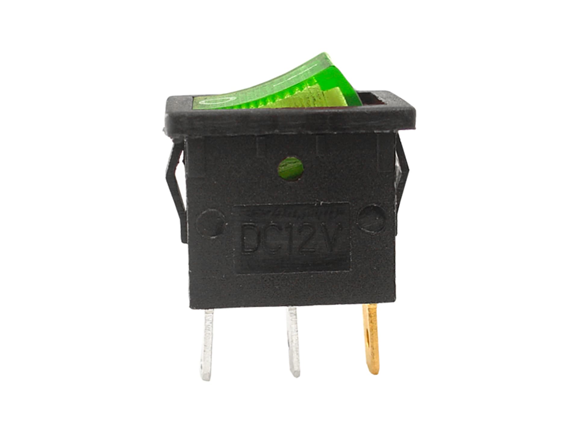 

20 szt. Przełącznik IRS-701DC 12V podświetlany, zielony