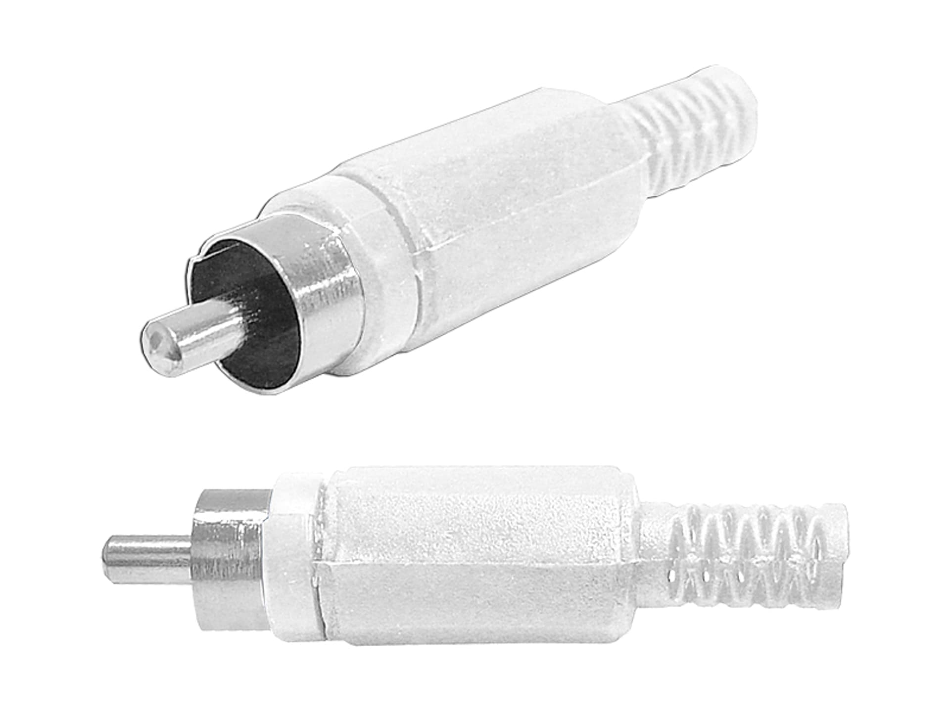 

1x 100 szt. Wtyk RCA chinch biały