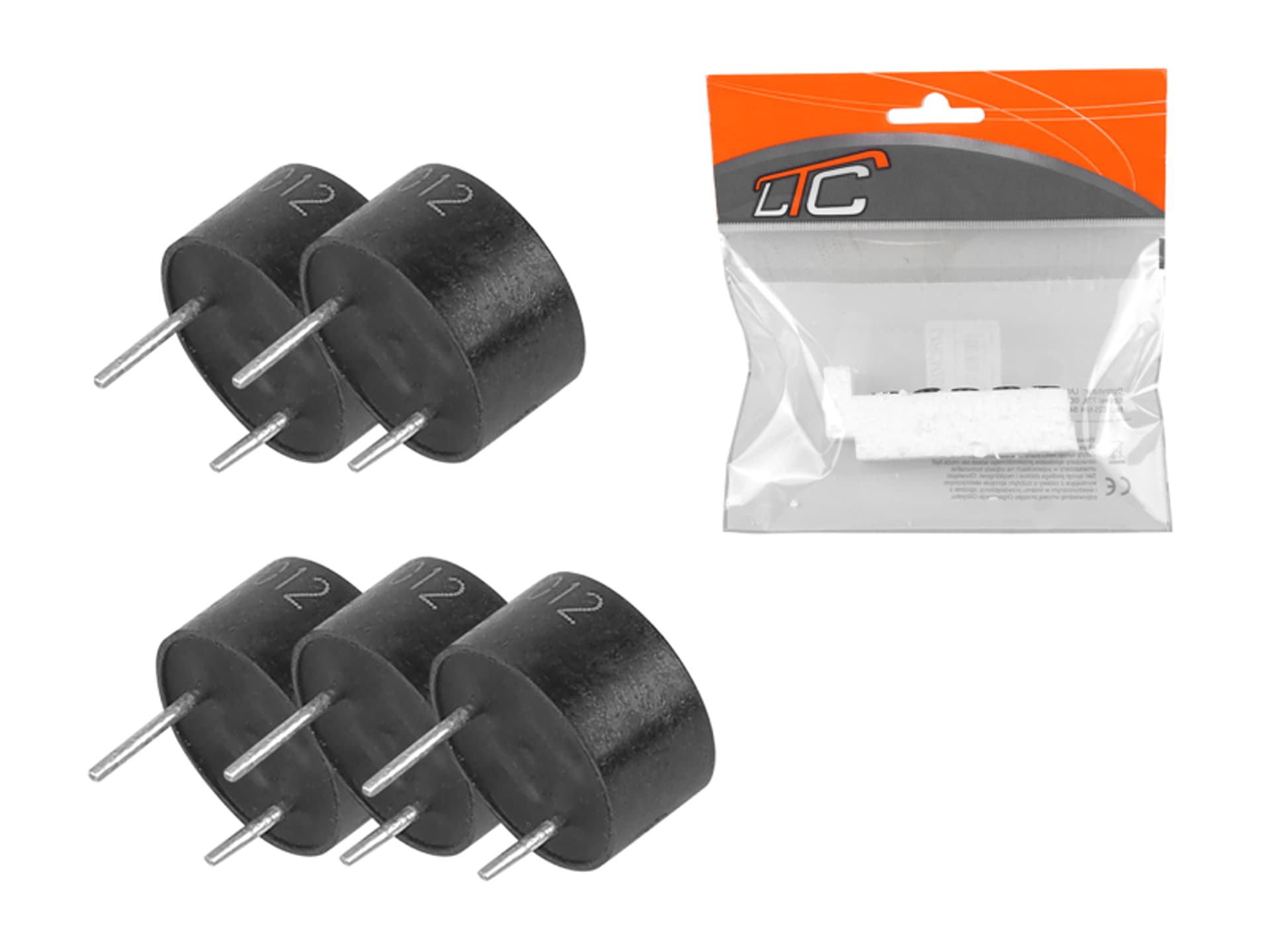 

5 szt. Buzzer z generatorem 12V.