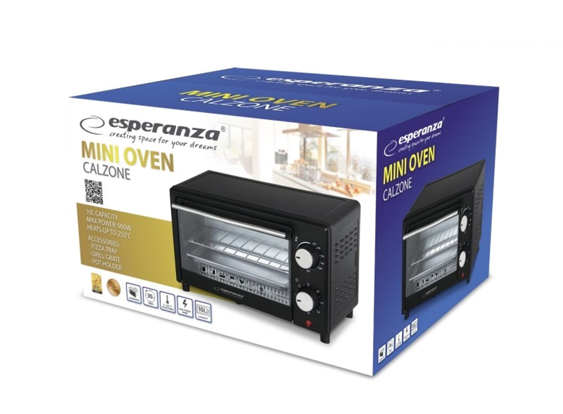 

ESPERANZA MINI PIEKARNIK CALZONE 10L 900W EKO007