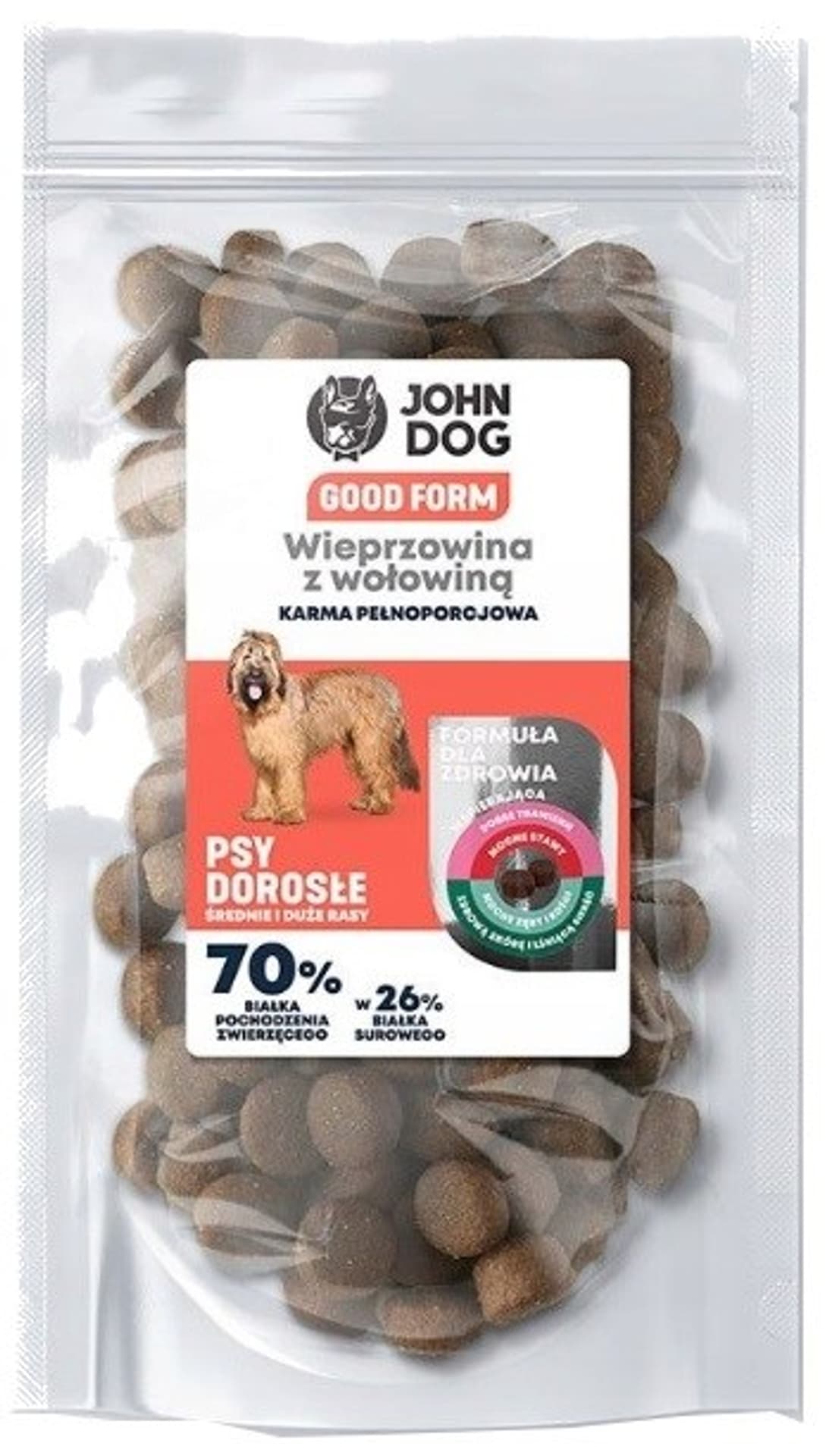 

John Dog GOOD FORM Wieprzowina z wołowiną dla średnich i dużych ras