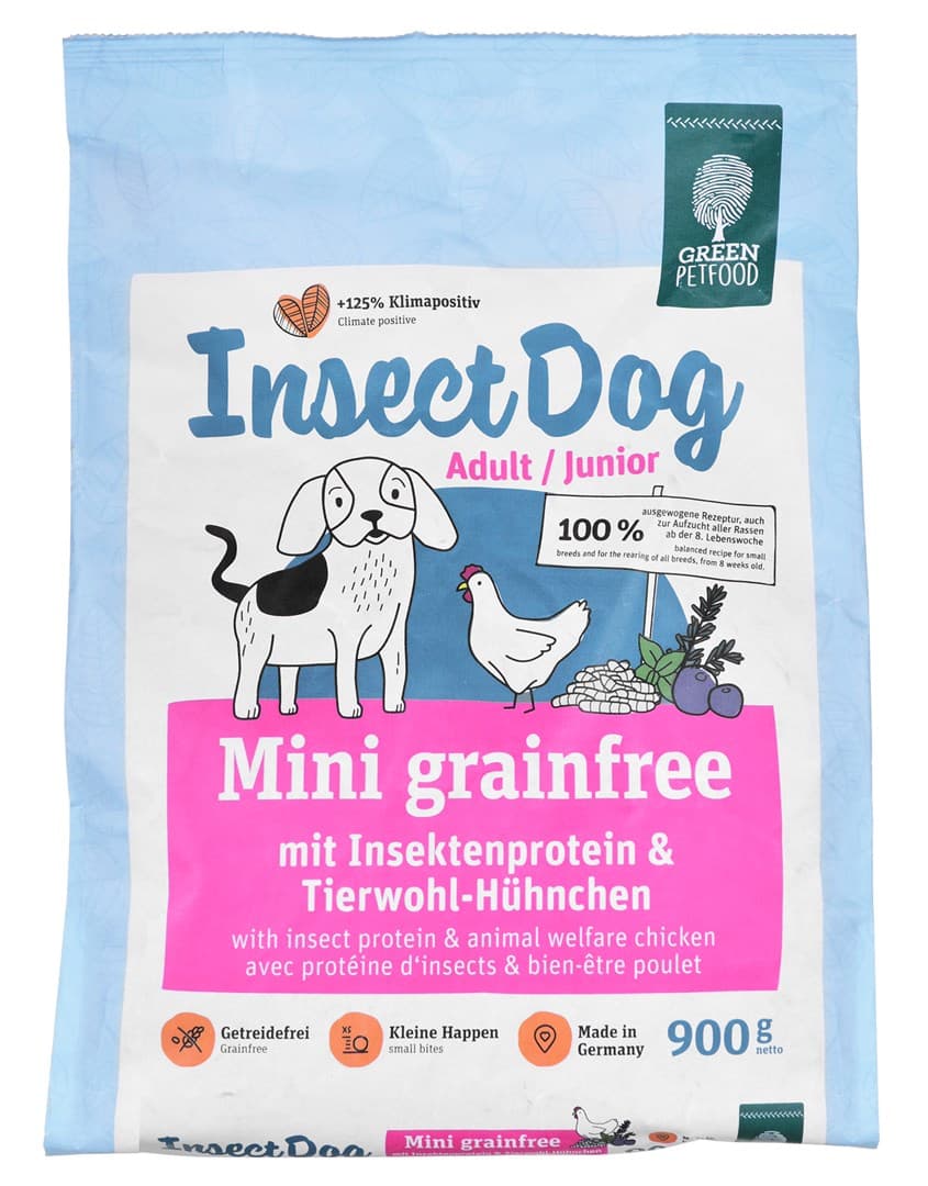 

Green Petfood sucha karma dla psów InsectDog Mini Grainfree 900g
