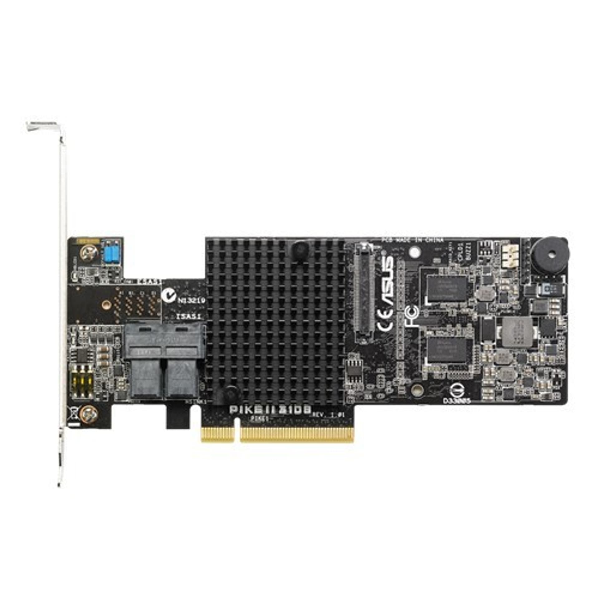 

ASUS PIKE II 3108-8i-240PD/2G 8-port internal SATA/SAS 12G (RAID 0, 1, 10, 5, 6, 50, 60) 2x Mini-SAS HD SFF-8643, Raid 0/1/10/5/6/50/60) 2x mini-sas hd sff-864