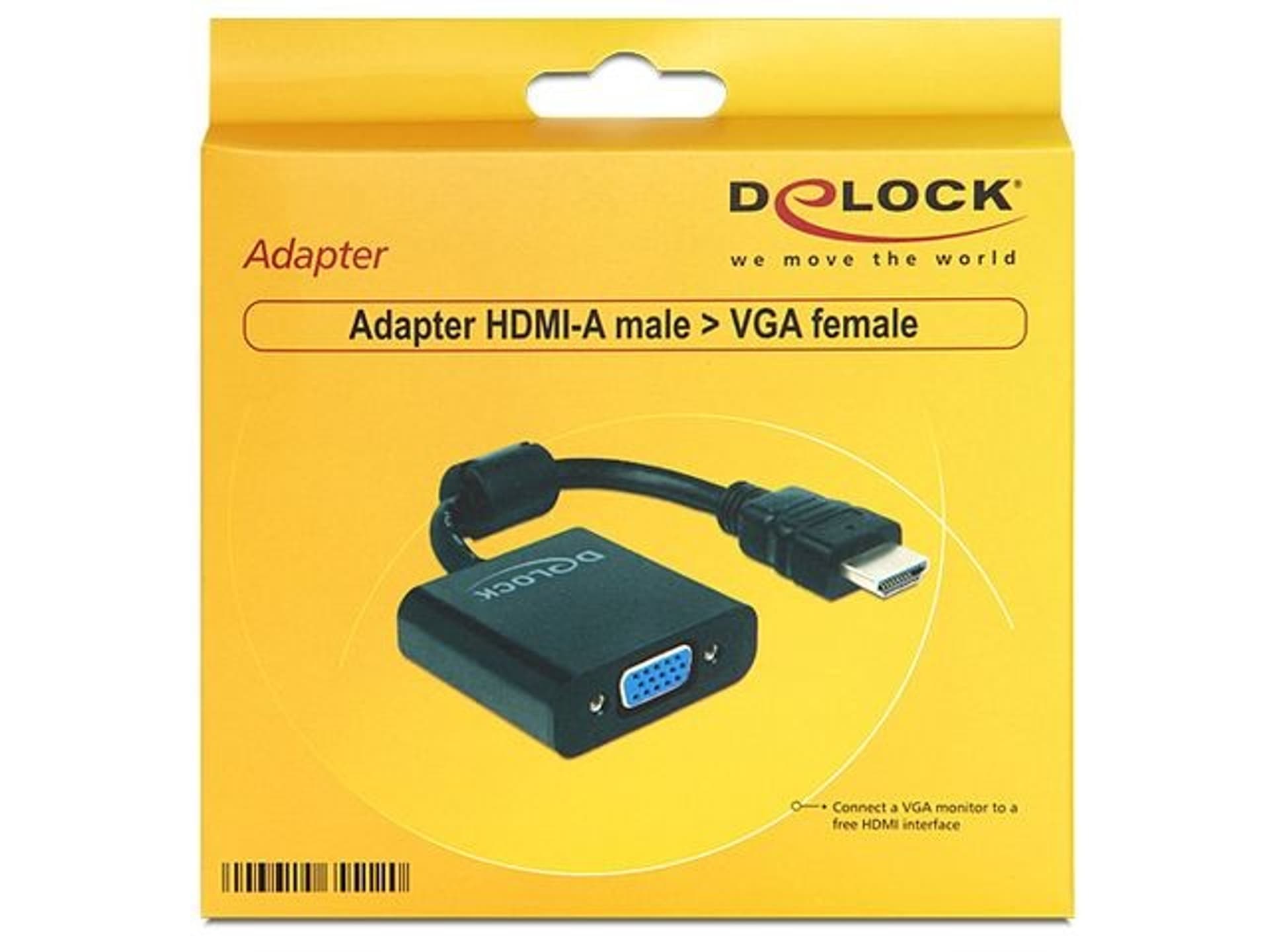 

Adapter HDMI-A(M)->VGA(F) 25cm, F) 25c