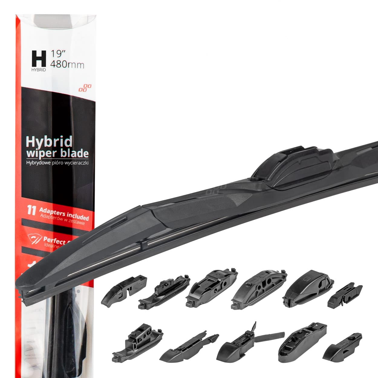 

Pióro wycieraczki amio hybrid multiconnect 16" (400mm) 11 adapterów, 400mm) 11 adapteró