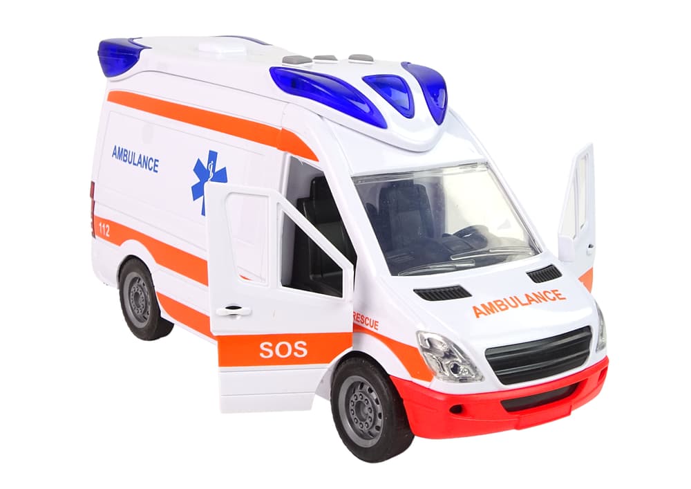 

Interaktywne Auto Karetka Ambulans + Nosze Światło Dźwięk