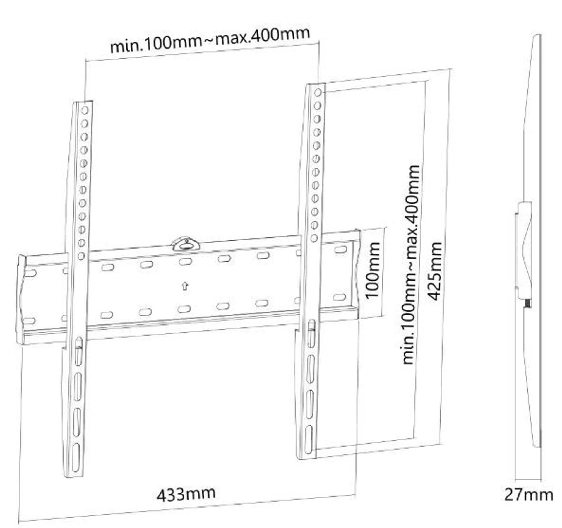 

Uchwyt ścienny FPMA-W300BLACK 32-55 cali