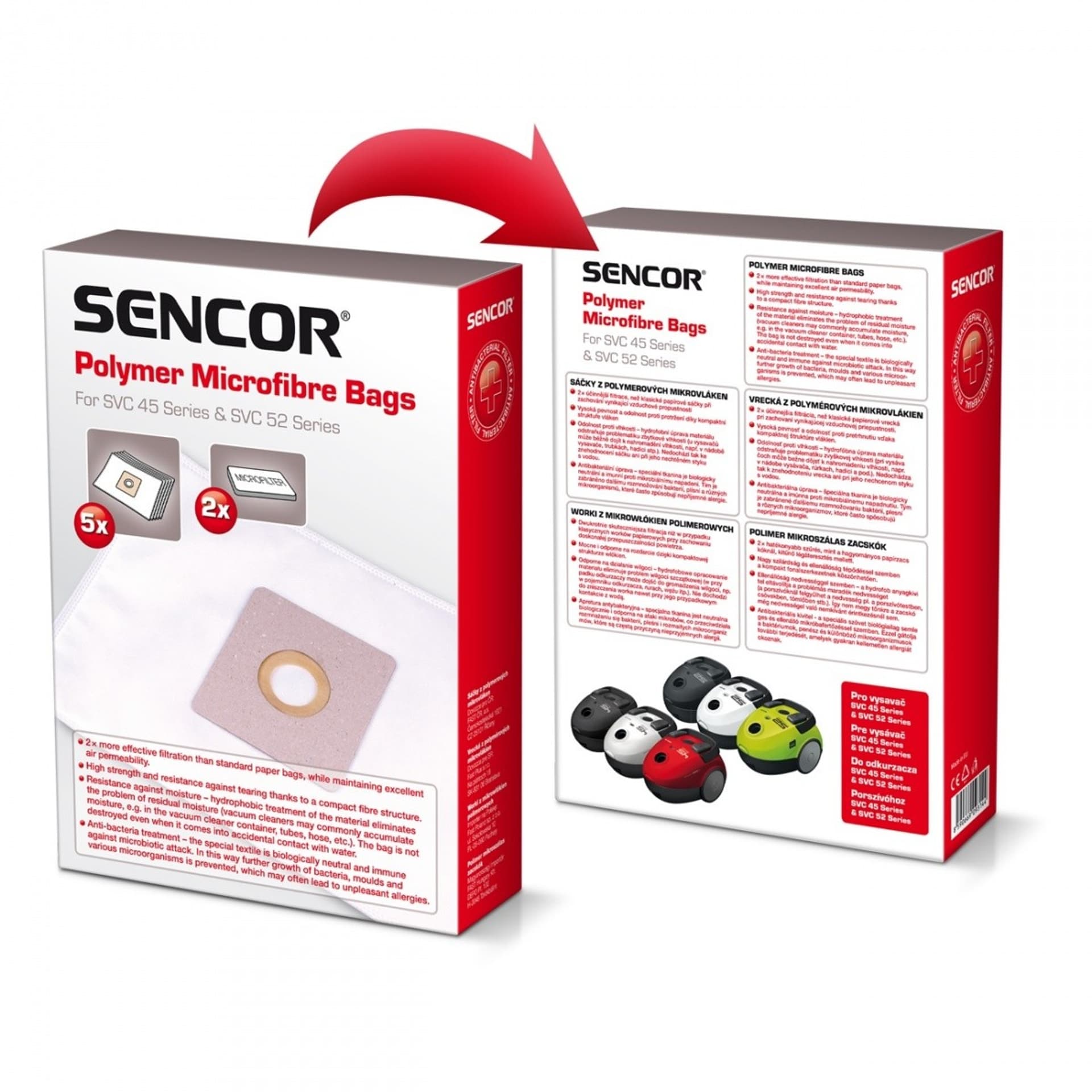 

Worki do odkurzacza Sencor SVC 45 z mikrofibry