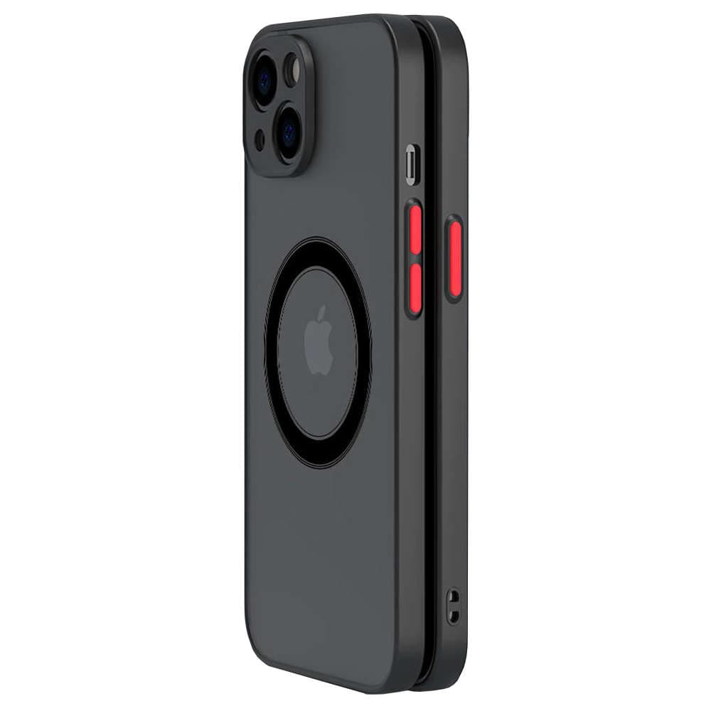 

Etui do Apple iPhone 13 Mini obudowa Alogy Hybrid Mag Case do MagSafe z ochroną aparatu matowe czarne