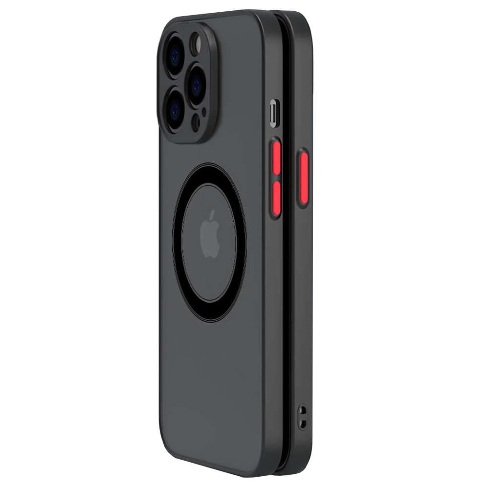 

Etui do Apple iPhone 13 Pro obudowa Alogy Hybrid Mag Case do MagSafe z ochroną aparatu matowe czarne