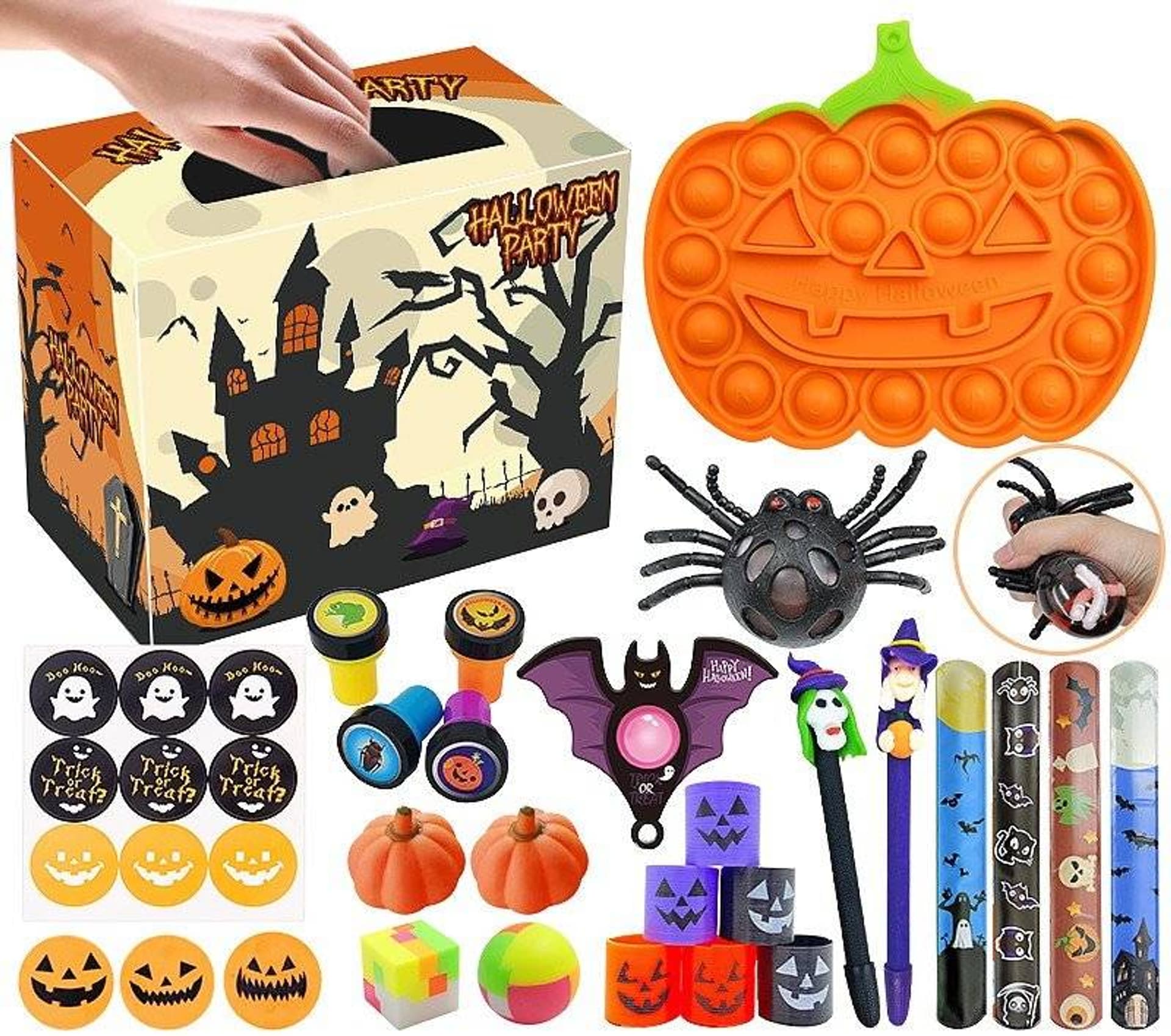 

Zestaw Sensoryczny Antystresowe Zabawki Haloween Fidget Toys Pop It