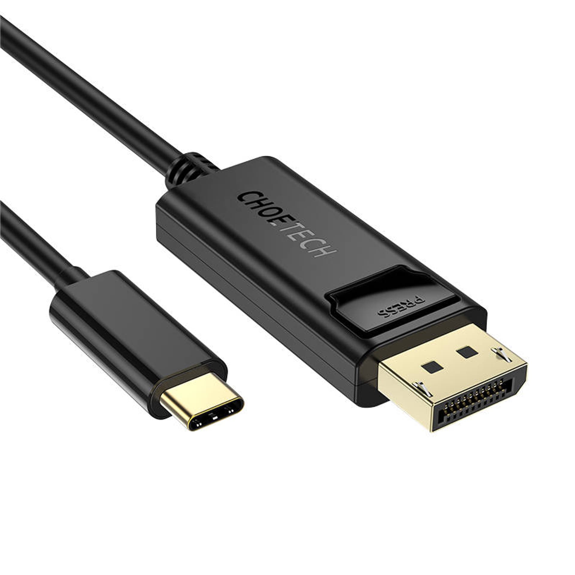 

Kabel USB-C do Display Port Choetech XCP-1801BK, 1.8m (czarny)
