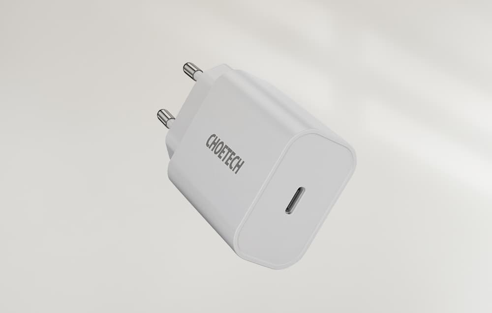 

Ładowarka sieciowa Choetech Q5004 EU USB-C, 20W (biała)