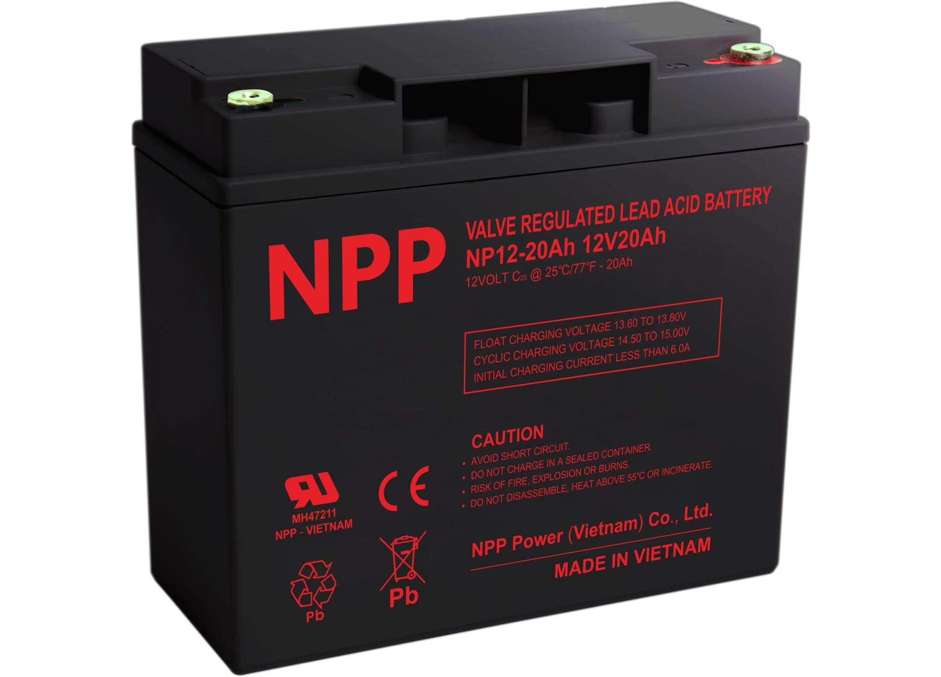 

Akumulator AGM NP 12V 20Ah T12 NPP