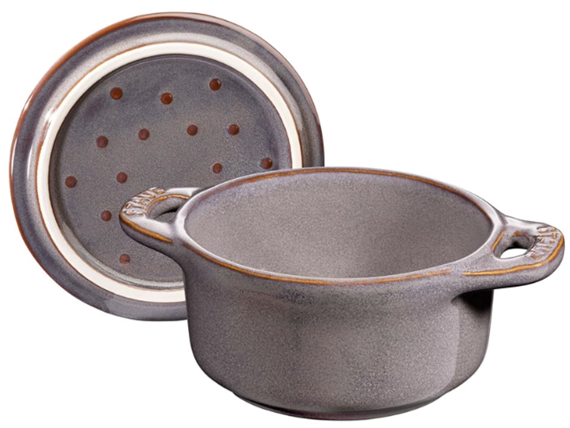 

Mini Cocotte okrągły STAUB 40511-998-0 - antyczny szary 200 ml