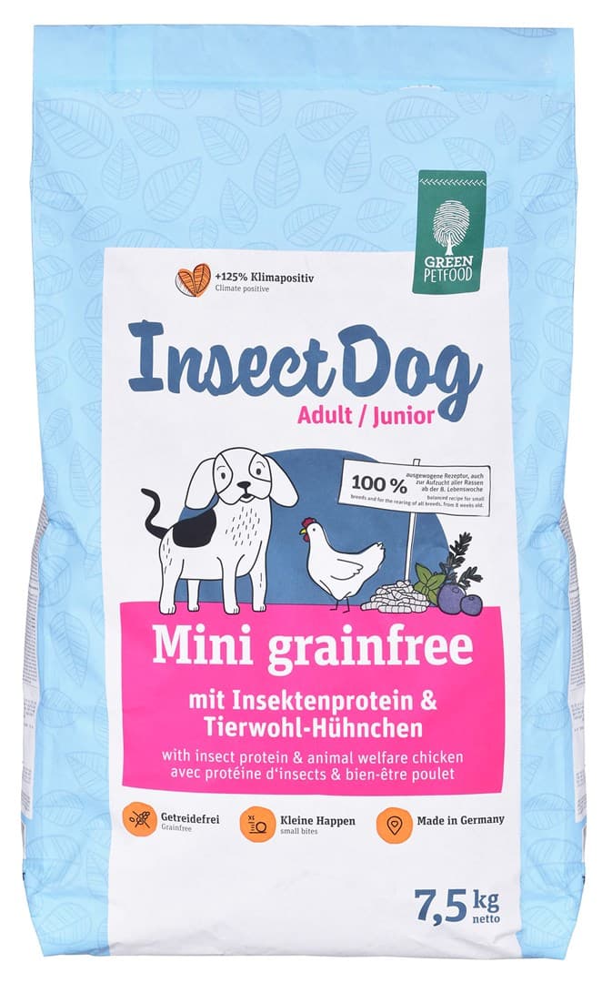 

Green Petfood sucha karma dla psów InsectDog Mini Grainf. 7,5kg