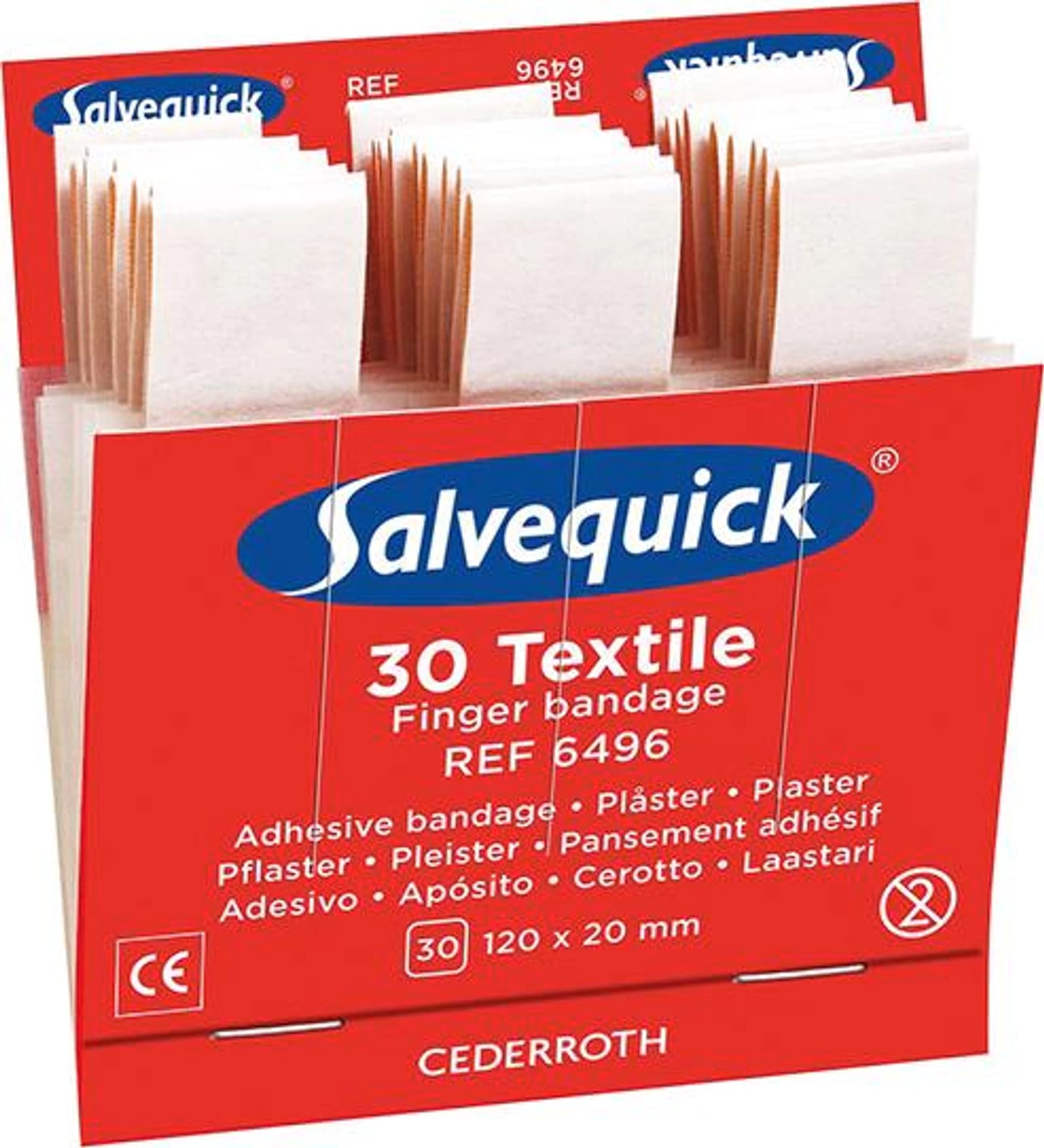 

Opakowanie uzupełniające Salvequick bandaże na palce 6x30 elastyczne (6 szt.)