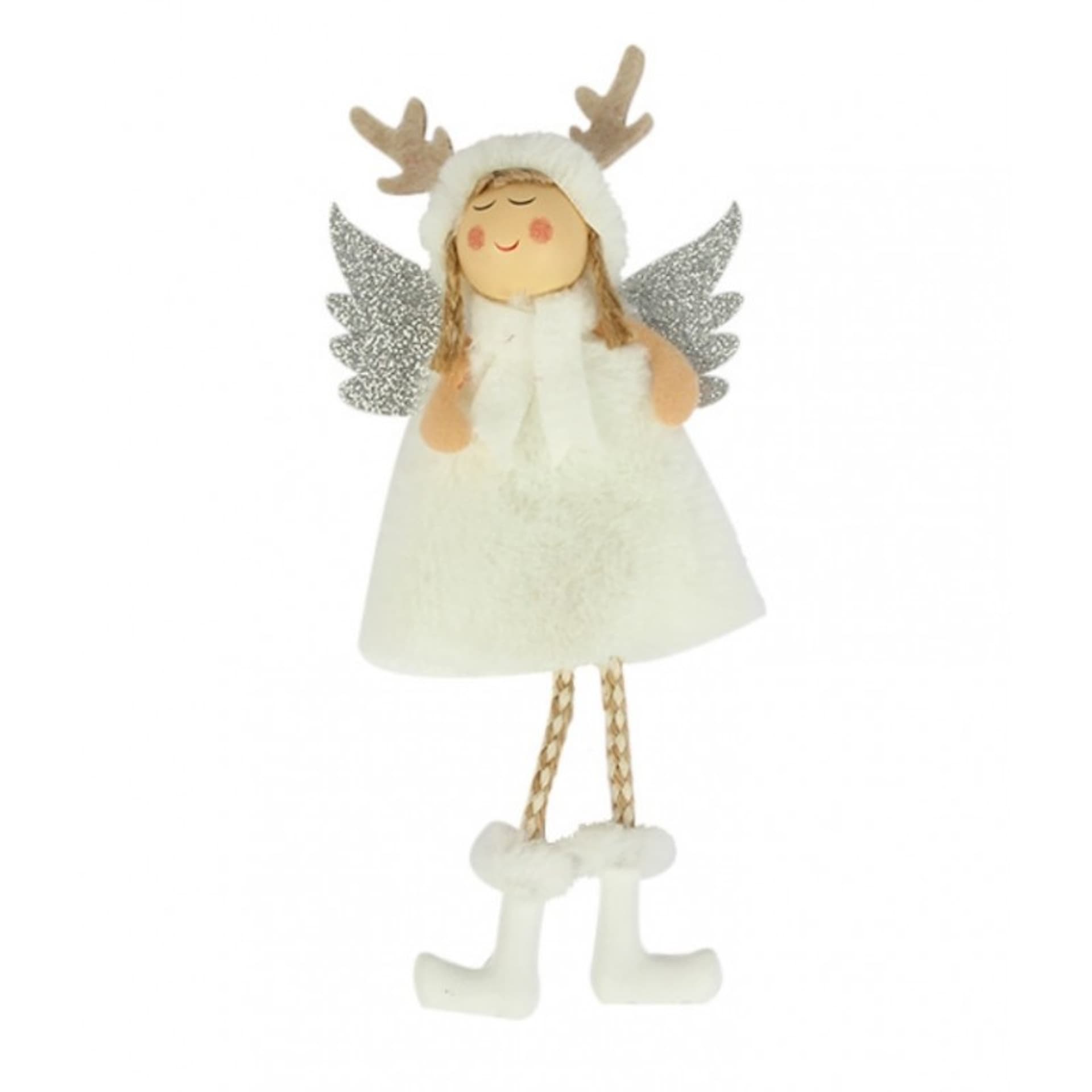 

ANIOŁ ŚWIĄTECZNY BOŻE NARODZENIE Z PLUSZU 17cm x 8 cm ASN08B