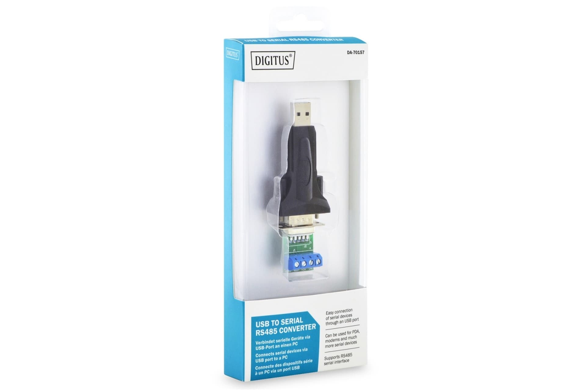 

Konwerter/Adapter USB 2.0 do RS485 (DB9) z kablem USB A M/Ż dł. 80cm, Db9) z kablem usb a m/ż dł. 80c