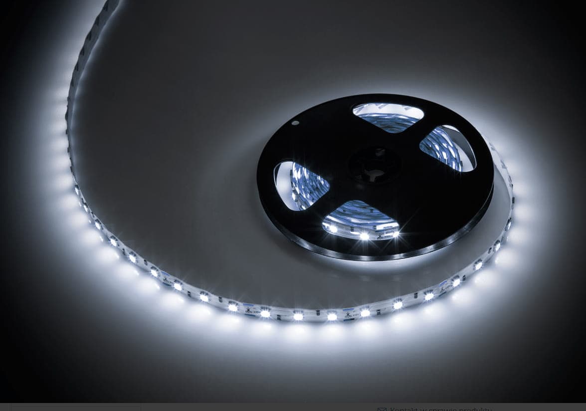 

Sznur diodowy 5m 300x5050 SMD (zimny biały)