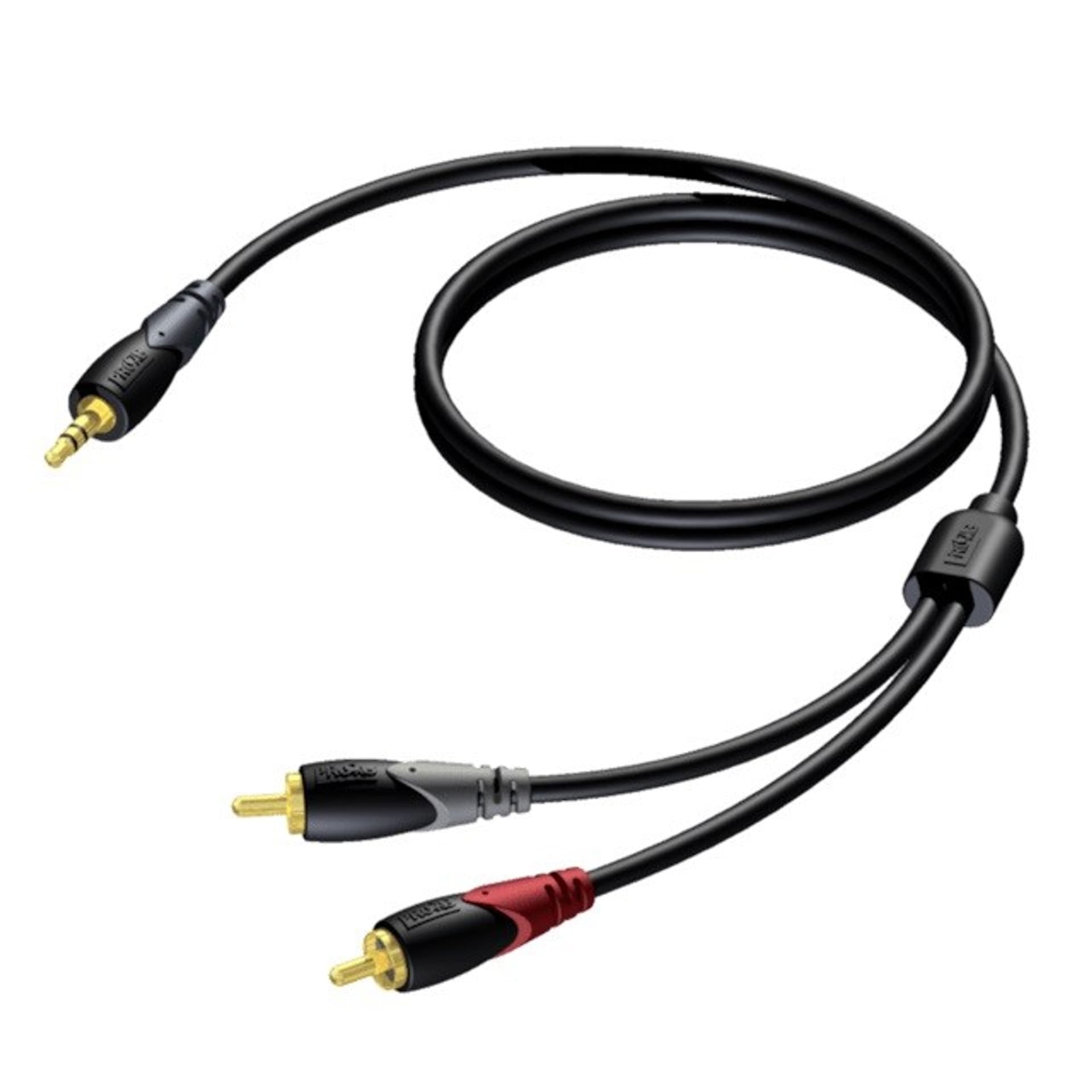 

Kabel 3,5 mm Jack Męski Stereo - 2x RCA/Cinch Męski 3 m