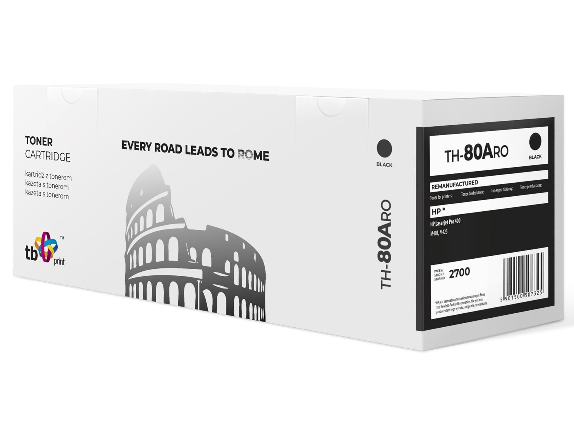 

Toner do HP LJ Pro 400 TH-80ARO BK ref.