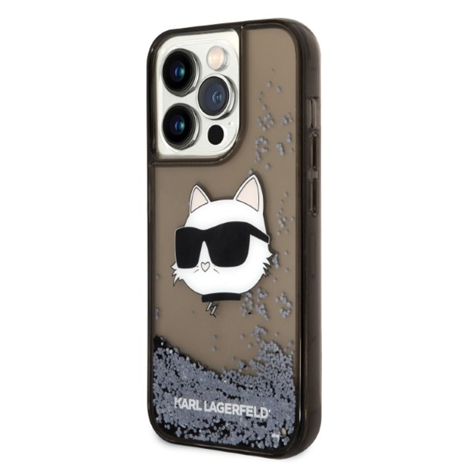 

Karl Lagerfeld KLHCP14XLNCHCK iPhone 14 Pro Max 6,7" czarny/black hardcase Glitter Choupette Head