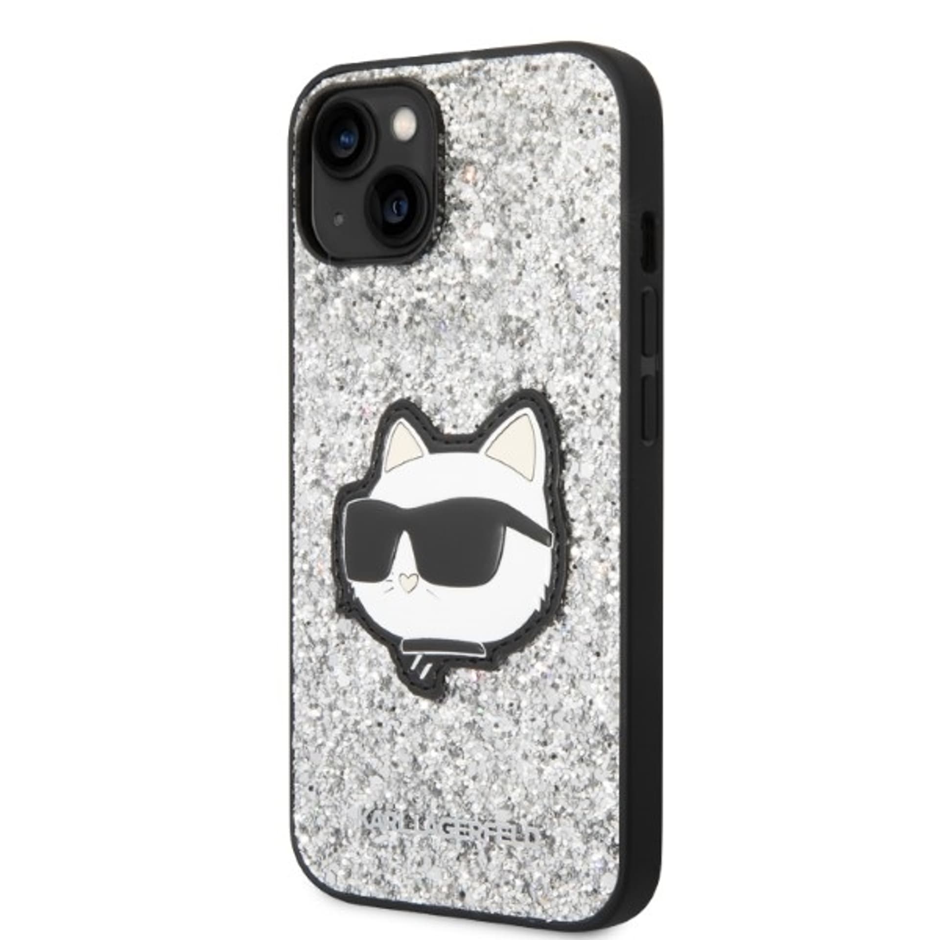 

Karl Lagerfeld KLHCP14MG2CPS iPhone 14 Plus 6,7" srebrny/silver hardcase Glitter Choupette Patch