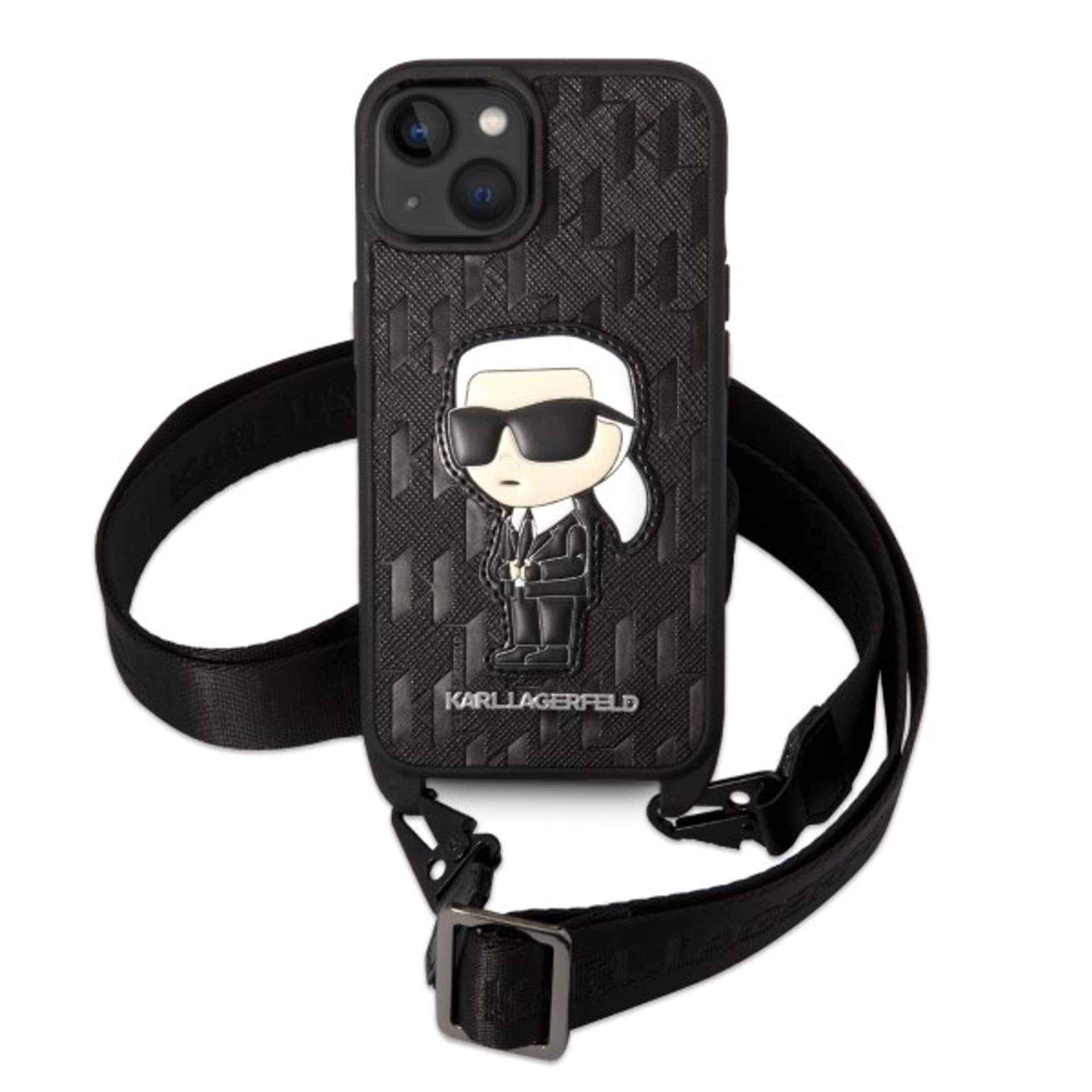 

Karl Lagerfeld KLHCP14MSTKMK iPhone 14 Plus 6,7" czarny/black hardcase Monogram Ikonik Patch