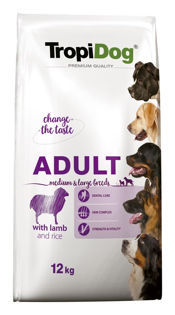 

TROPIDOG PREMIUM ADULT M&L LAMB&RICE 12 KG