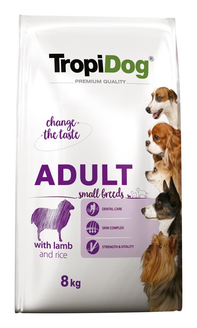 

TROPIDOG PREMIUM ADULT S LAMB&RICE 8KG