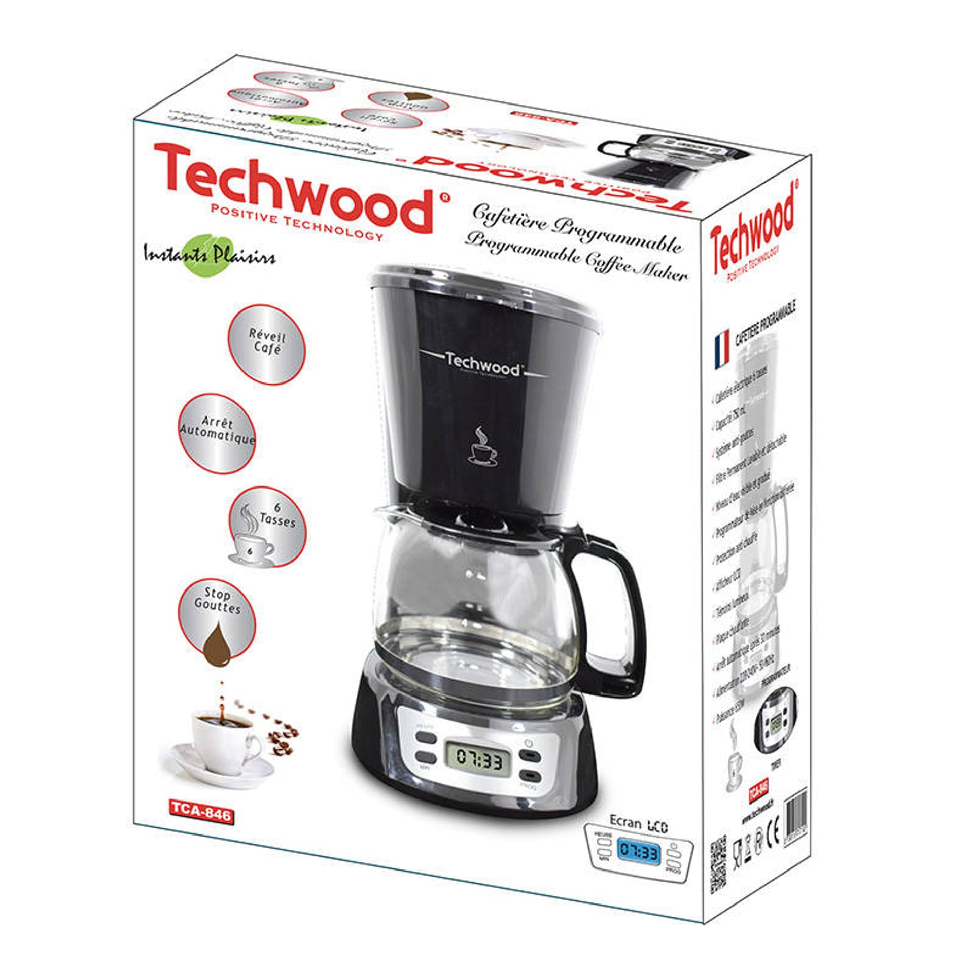 

Przelewowy ekspres do kawy Techwood TCA-846 (czarny)