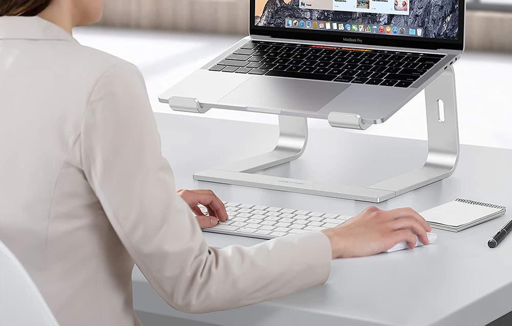 

Stojak na laptop regulowany L2 Omoton (srebrny)