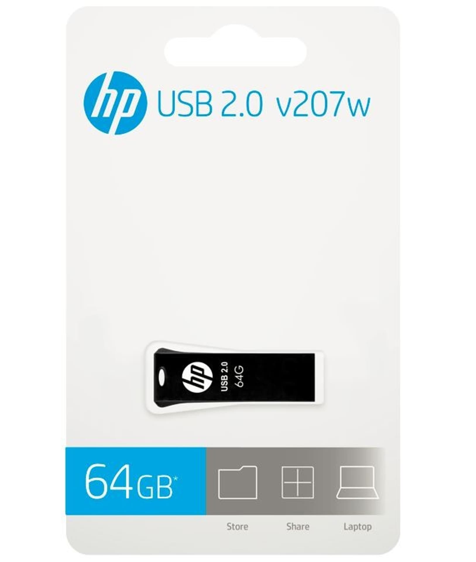 

Pendrive 64GB HP v207w USB 2.0 HPFD207W-64