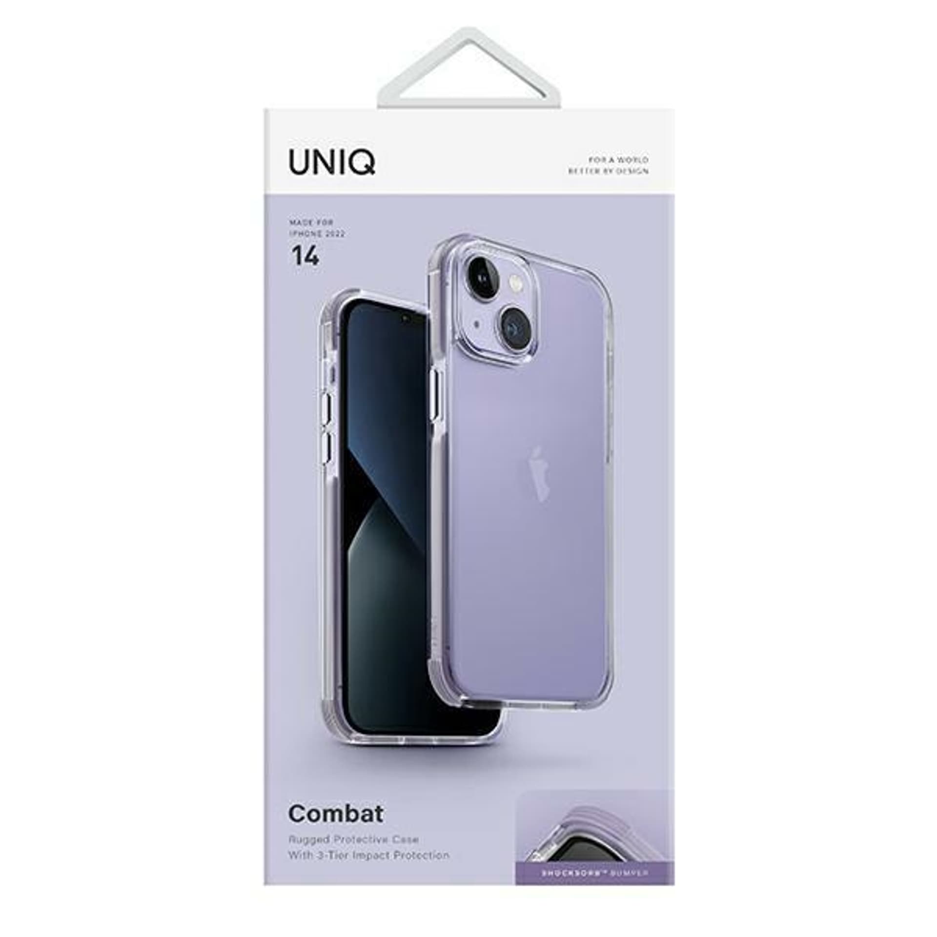 

UNIQ etui Combat iPhone 14 6,1" liliowy/lilac lavender