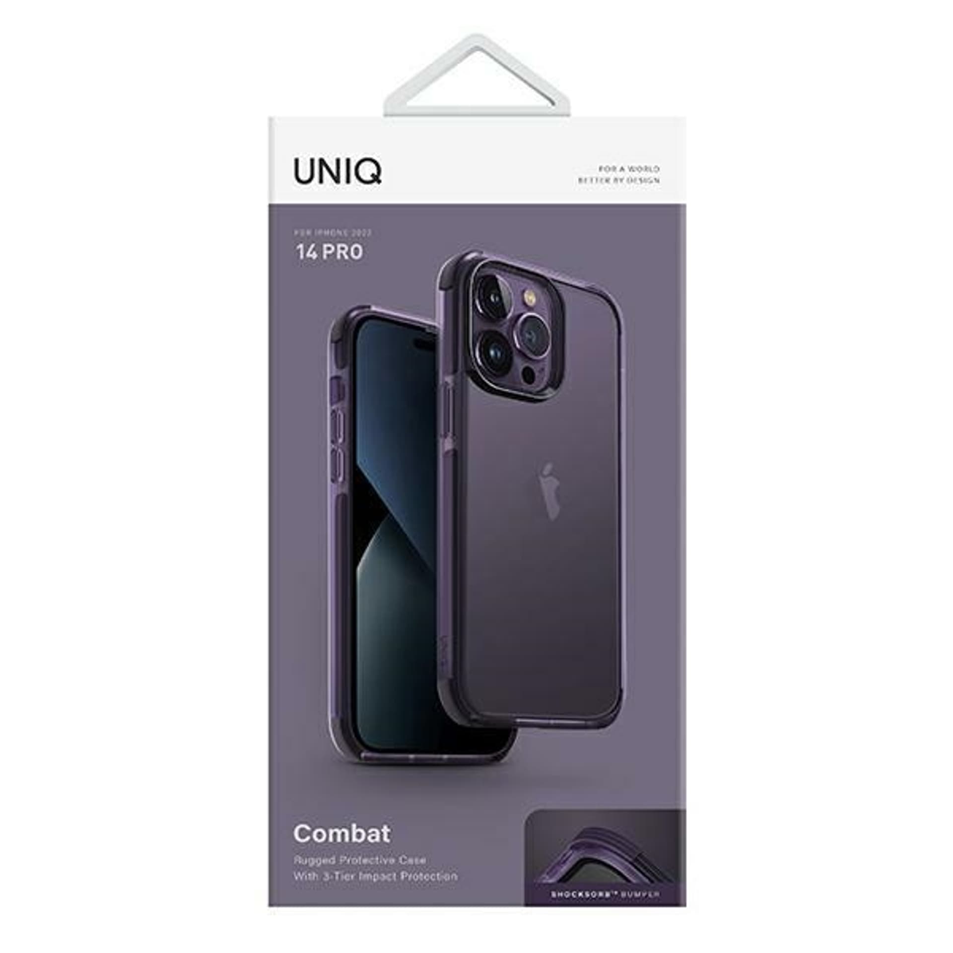 

UNIQ etui Combat iPhone 14 Pro 6,1" purpurowy/fig purple