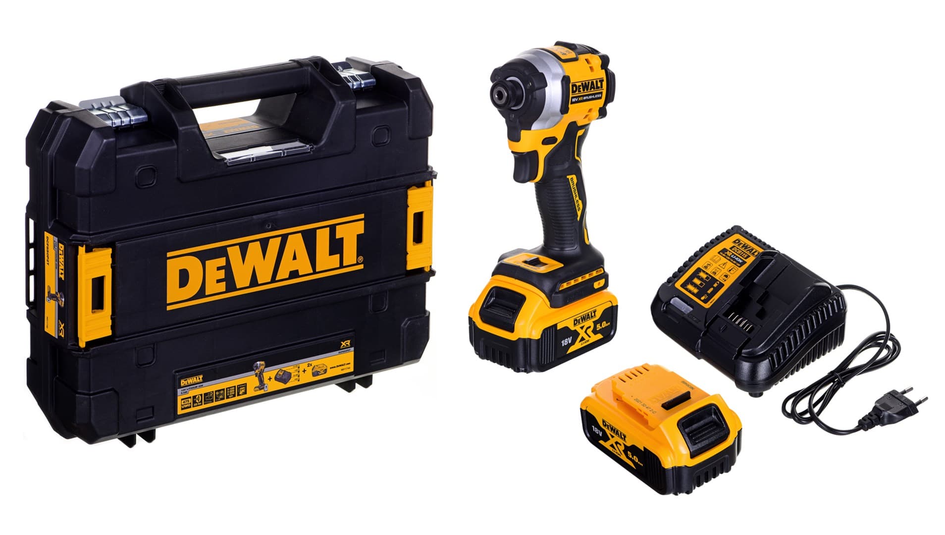 

Zakrętarka udar.18V,2x5,0Ah DCF850P2T TSTAK DEWALT