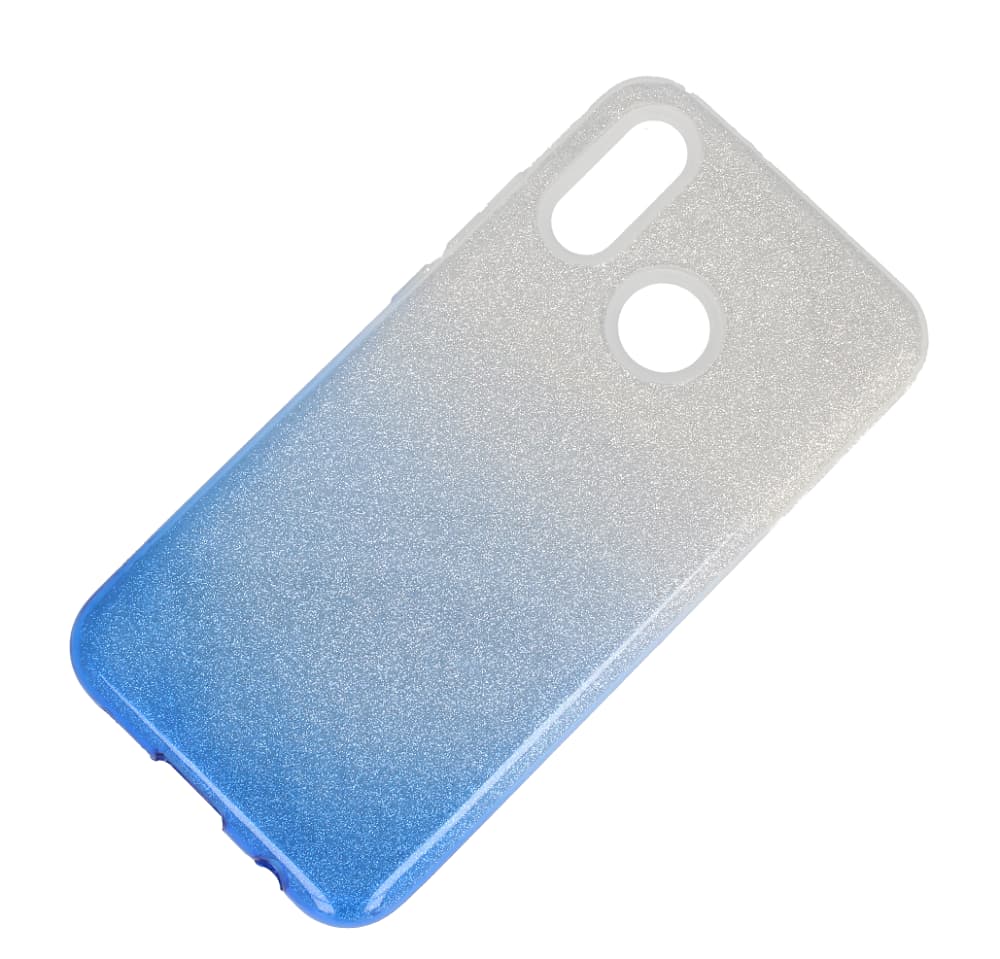 

Etui glitter HUAWEI P20 LITE srebrno niebieskie