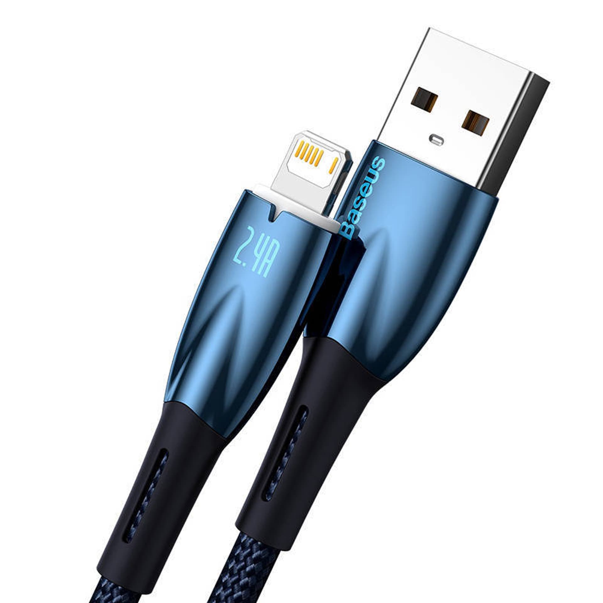 

Kabel USB do Lightning Baseus Glimmer, 2.4A, 1m (niebieski)