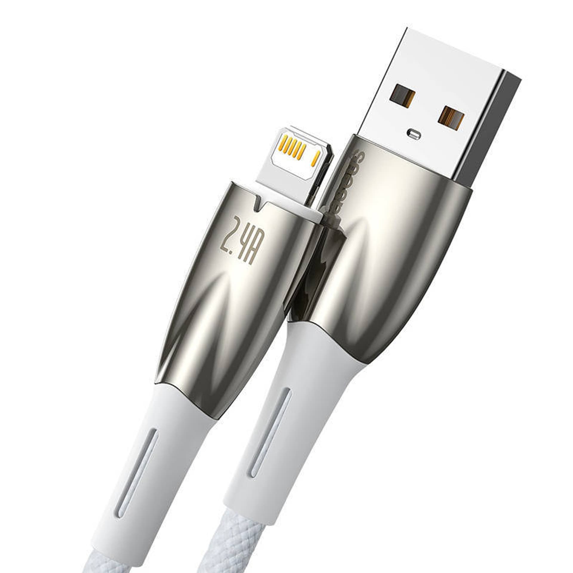 

Kabel USB do Lightning Baseus Glimmer, 2.4A, 1m (biały)