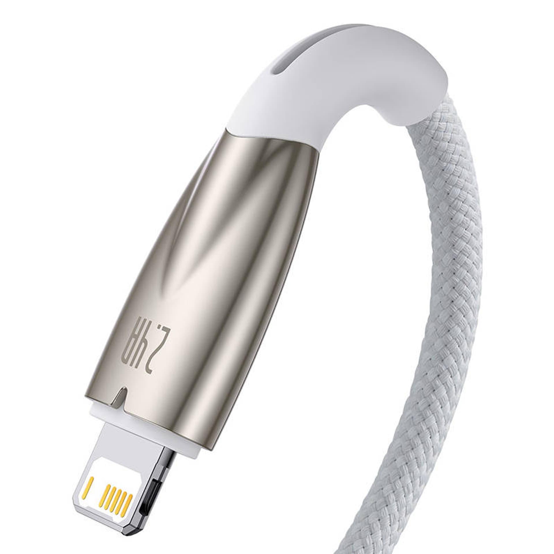 

Kabel USB do Lightning Baseus Glimmer, 2.4A, 2m (biały)