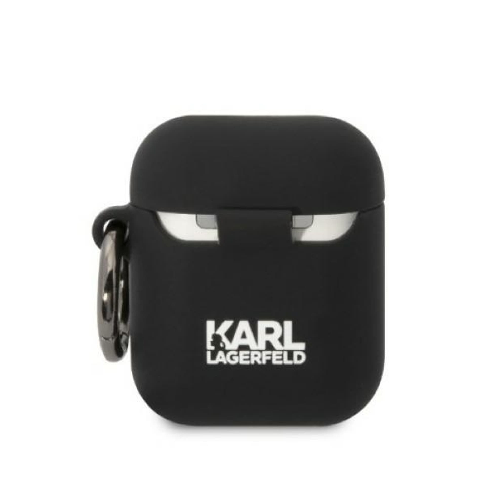 

Karl Lagerfeld KLACA2SILKCK AirPods 1/2 cover czarny/black Silicone Karl & Choupette